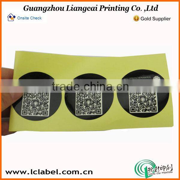 Attractive round sticker printed sticker design