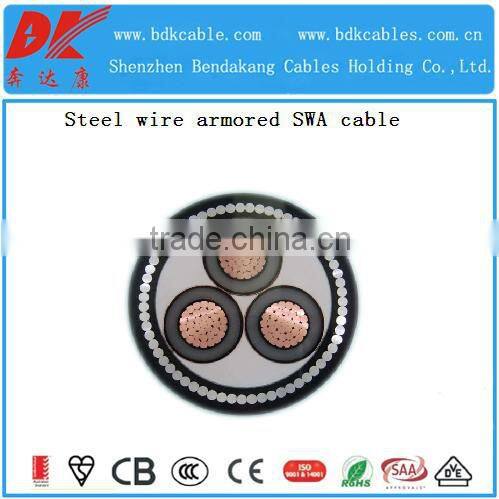 PVC Orange Circular Electrical Cable 450/750V