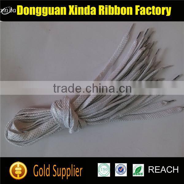 Dongguan Supplier Custom Polyester Football Shoelace