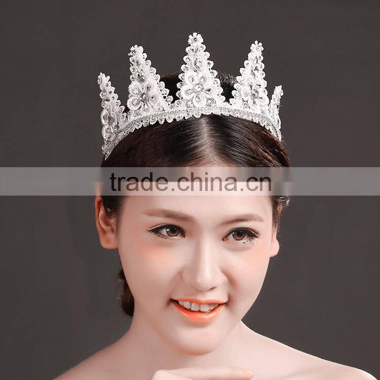 princess flower headband crown headband, wedding flower crown