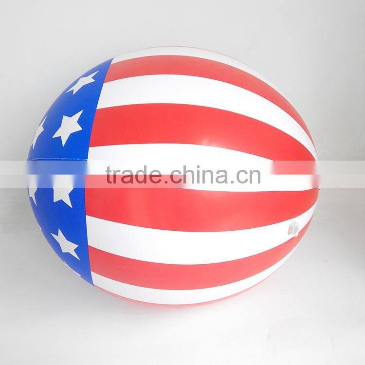 colorful ellipse beach ball, kids US flag beach ball
