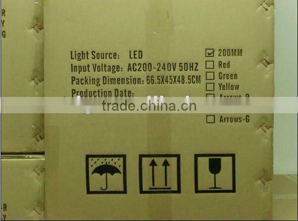 200MM Yellow Arrow led mobile traffic light