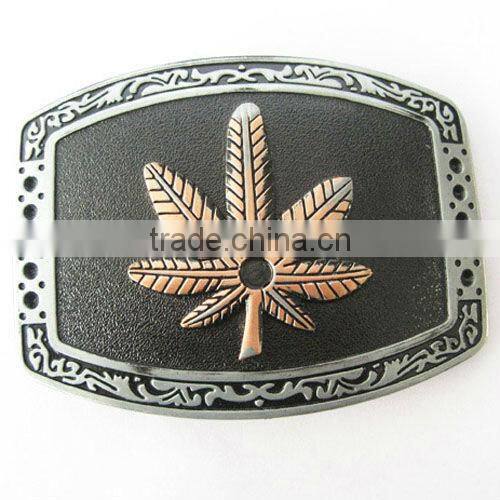 Decorative leaf copper duraflex buckles