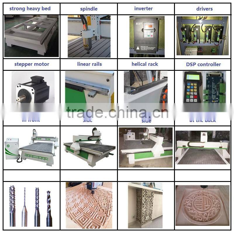 HS 1325 3d sculpture wood carving cutting cnc router machine price