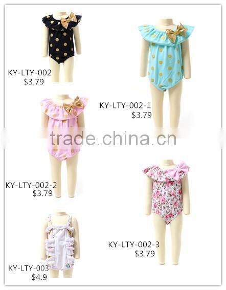 Wholesale black sequin green mermaid halter stylish baby romper dress summer