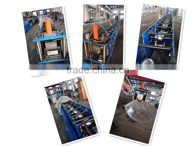 Half Round Gutter Machine For Rainwater Round Gutter Hydraulic Cutting Plc Control