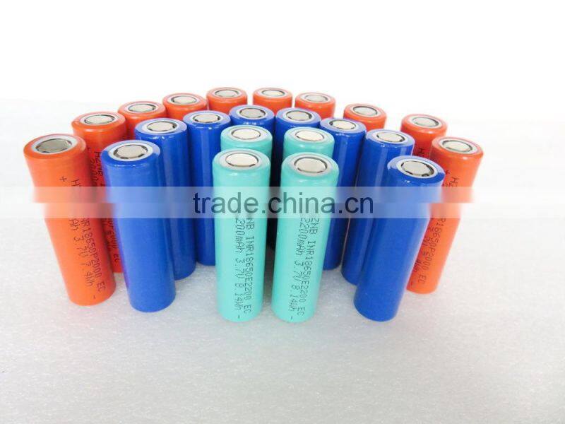 18650 3.7v 2600mah cylindrical lithium ion battery