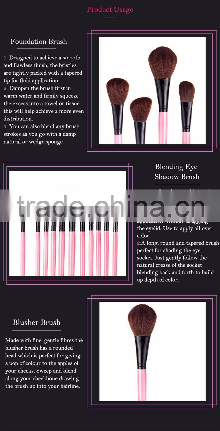 15 pcs cosmetic brush sets make up brush sets/make up brushes
