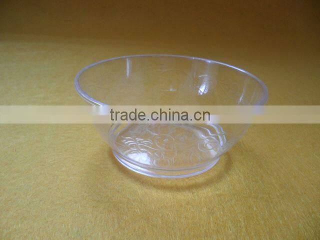 Disposable plastic bowl
