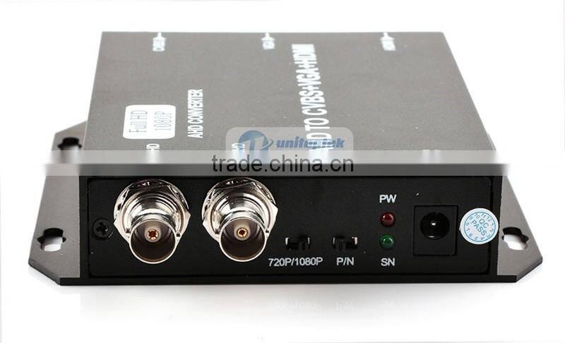 Signal to HDMI/VGA/BNC With 720P/80P 25/30Hz US/EU/UK/AU Plug Black HD AHD Video Converter