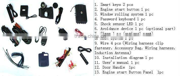 RFID Passive Keyless Entry System Multi-function Manufacturer for Toyota Camry 2008