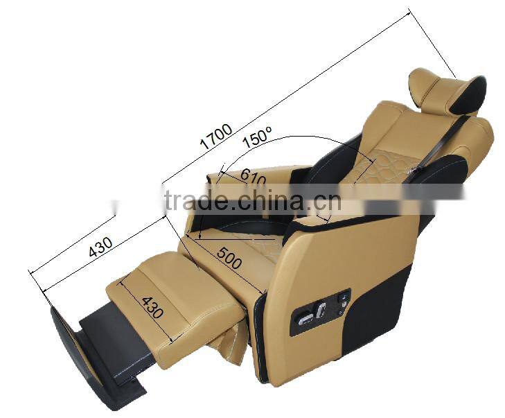 Viano Coaster modifild seat luxury auto seat cover ,seat frame JYJX-032 beigh color