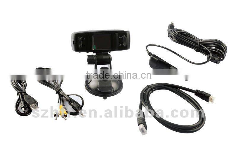 300M pixels/HD Dual lens Camera Car DVR with GPS and 3D G-Sensor car recorder!