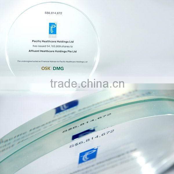 Bottom price Best-Selling crystal glass awards trophies