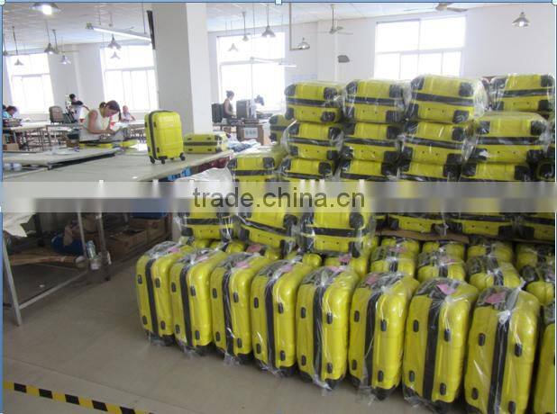 Vertical bart ABS+PC Bright trolley luggage set