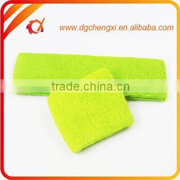 High qualitycustomized logo cotton sweatband set