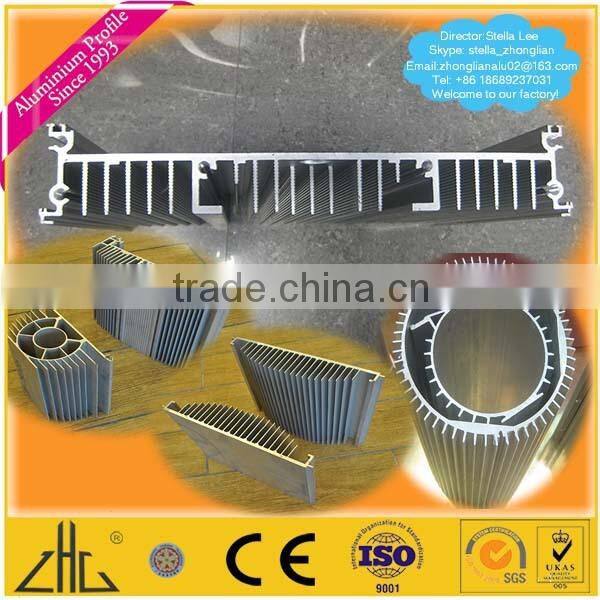 Wow!!OEM aluminium profile to make doors and windows/aluminium profile for led strips/aluminium extrusion street light heat sink