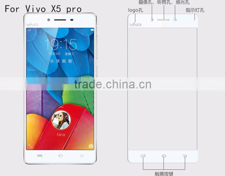 Asahi 0.33mm color tempered glass screen protector for Vivo X5 pro