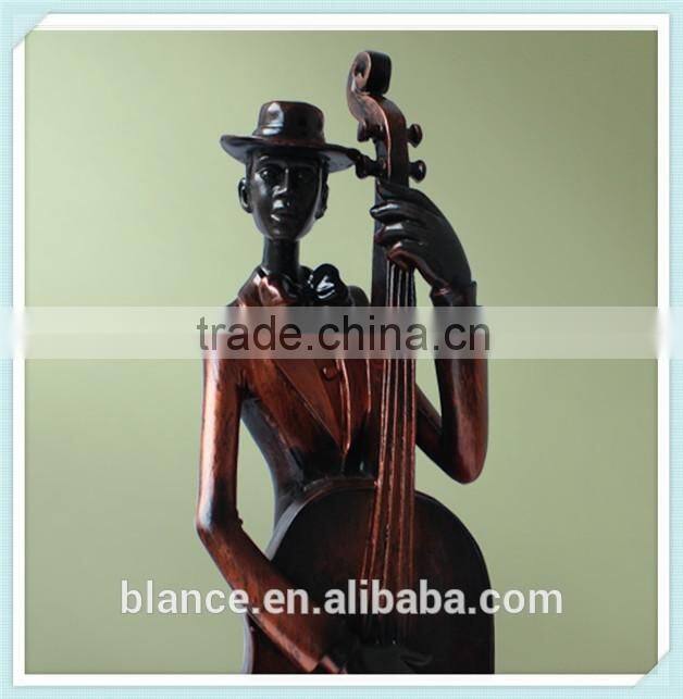 resin indoor statues and sculptures musician statue singer sculpture for home decor