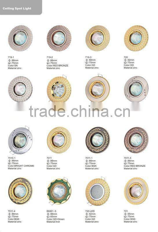 Zinc alloy ceiling spot light covers