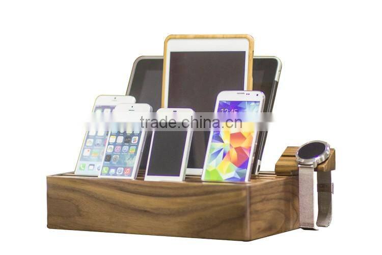Excellent product wood generic multi charger station for phone , tablet