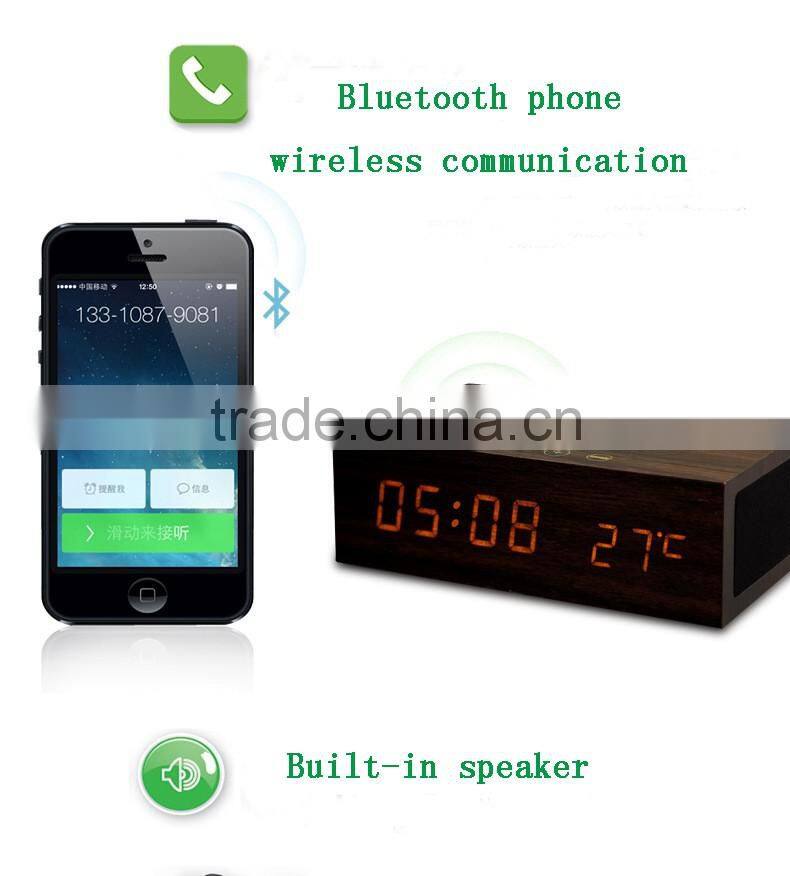 bluetooth speaker square Wooden bluetooth speaker with bass