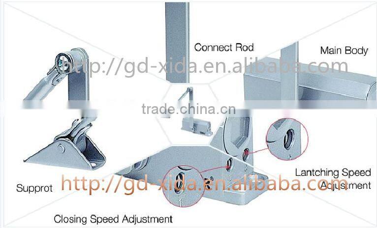 Aluminum adjust automatic door closer outdoor,door closer tension adjustment
