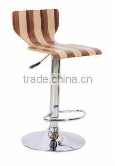 peach wood bar stool