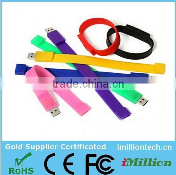 2016 silicon wristband usb watch 2gb,rubber bracelet usb 4gb,usb wristband flash drive 2gb