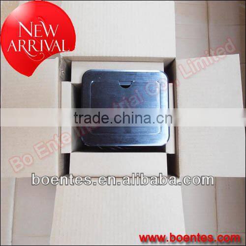 Floor/Table Mount Flip Up Power Socket Box/Cable Cubby with Connection Cable Plugs