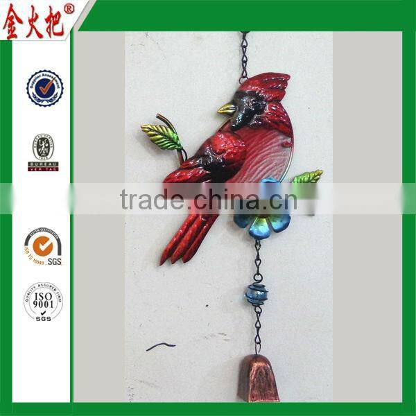 China Wholesale Custom bird metal colorful door hanging decoration