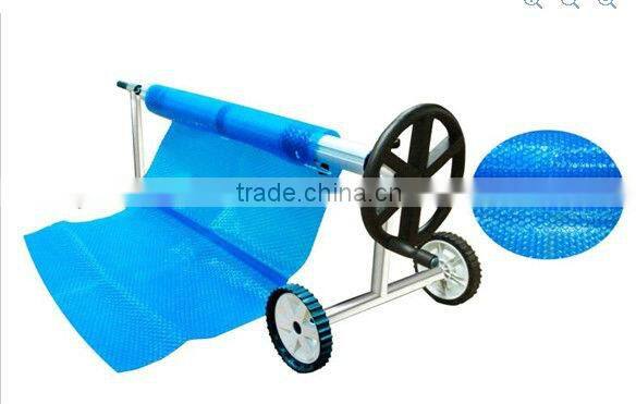 Swimming In-ground Pool Cover Roller, Solar Cover Reel P1821 w/ss frame for aluminium tubes with 8pcs Elastic Straps