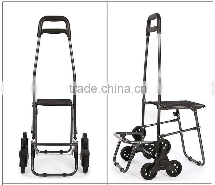 six wheels foldable shopping trolley bag