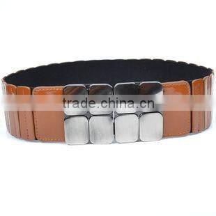 2015 fashion black wide decorative belt