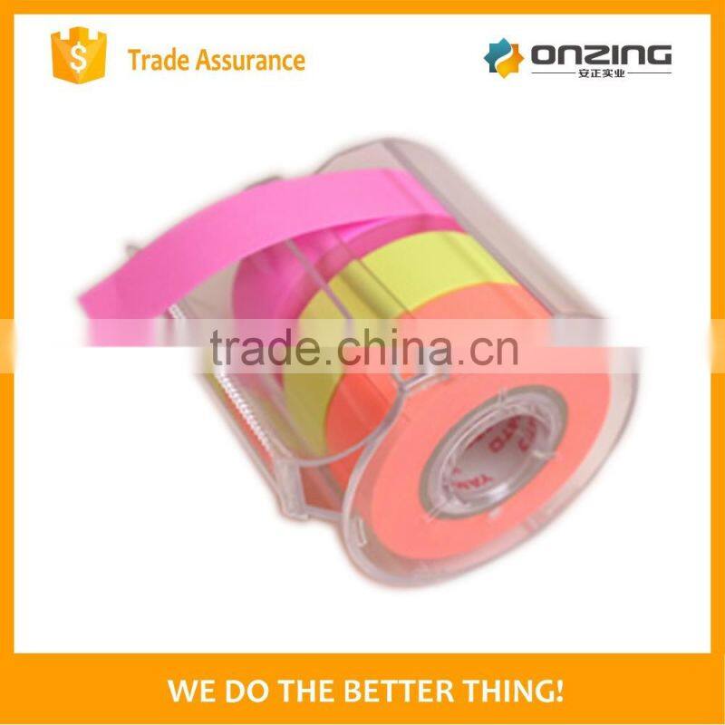 Sticky note rolls paper tape with dispenser