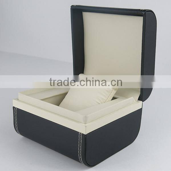 2015 Custom OEM Black Wooden Box For Watch Storage With Pillow