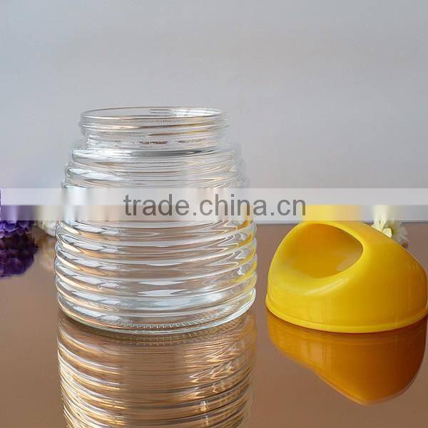Christmas storage glass jar with plastic lid glass bottle wholesale 61oz