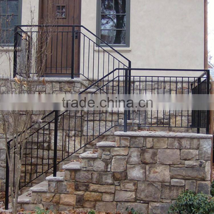cheap outdoor prefab terrace metal stair railing design