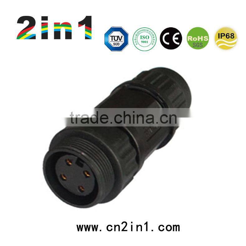 260A 4Pin IP68 Soldering Electric Cable Wire Waterproof Connector