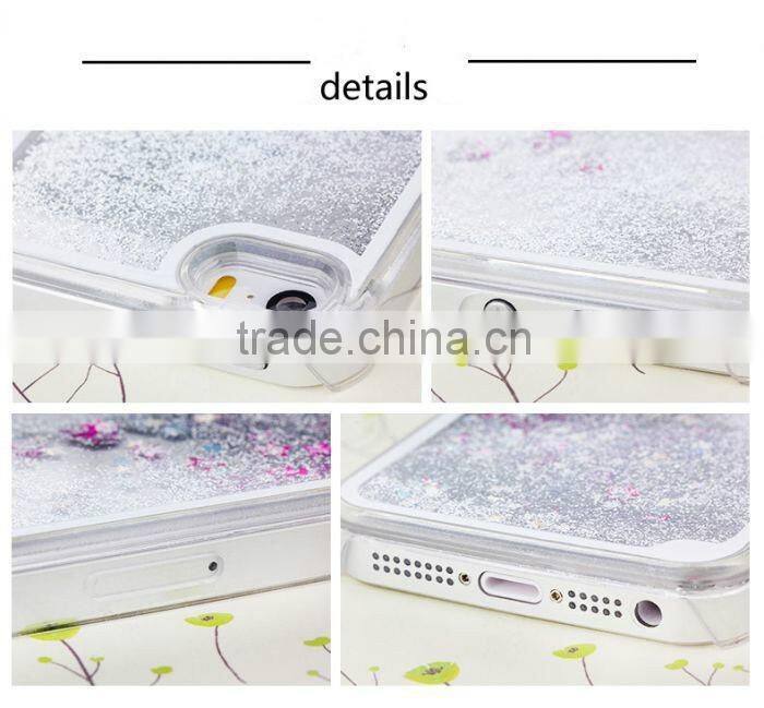 case cover for iphone 6s, cell phone case, protective case, waterproof mobile phone case, liquid glitter case cover
