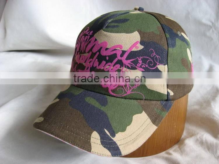 Stylish custom blue camo baseball cap