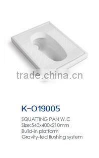 ECONOMIC WASHROOM PORCELAIN SQUATE PAN WC