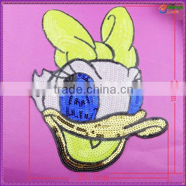 China manufacturer wholesale sequin garment patches for kids textile