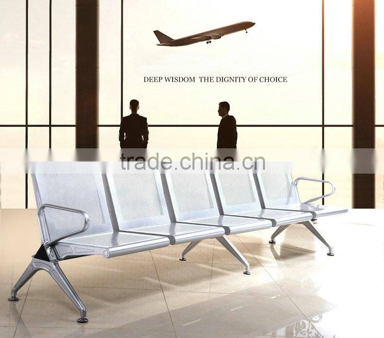 2016 Red Leather Metal Hospital Waiting Room Chairs with armrest