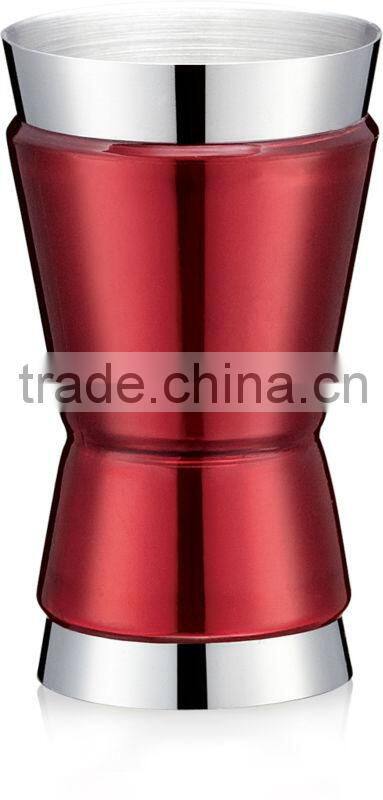 Brushed Double-sided Bartending Cocktail Jigger - Fine Stainless Steel Barware for Your Enjoyment