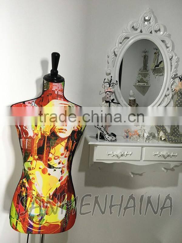 exotic lady printing elastic fabric Female Mannequin