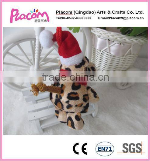 2015 High Quality Plush Leopard Keychain Hot Selling