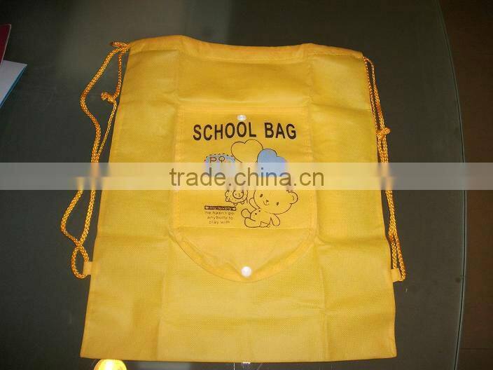 High quality polyester school drawstring bag