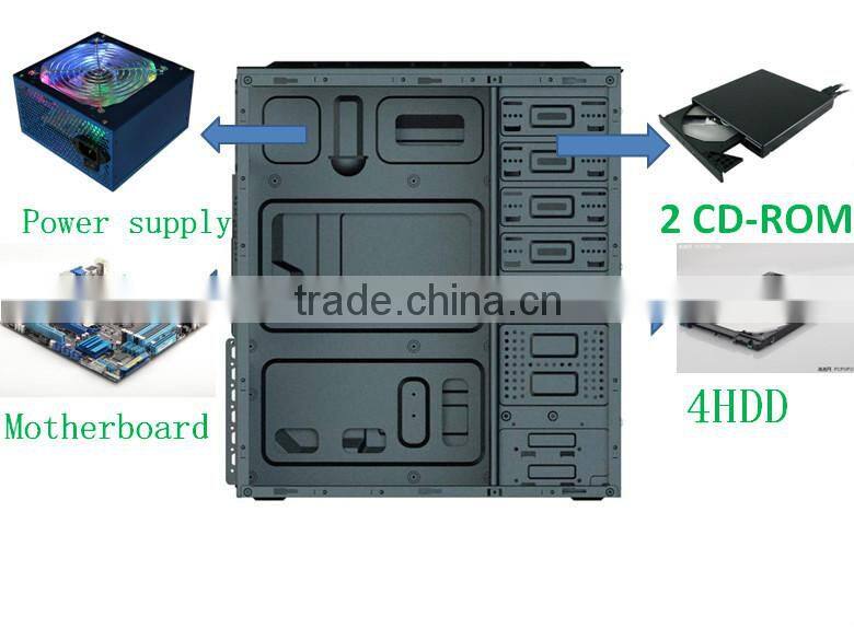 computer parts DN-V series V2 atx gaming computer case/desktop tower case