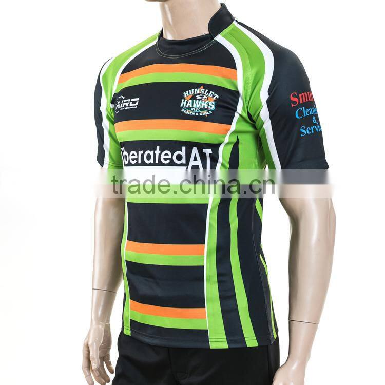 Tight fit Newest Cheapest yellow and green rugby jersey
